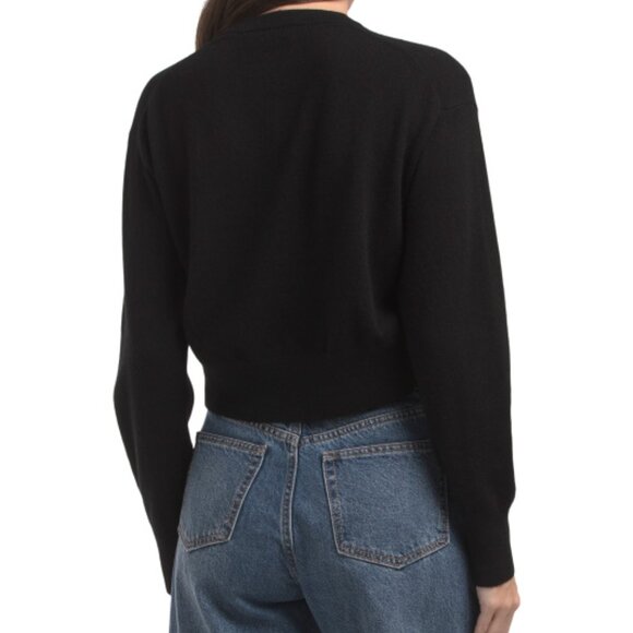 WHITE + WARREN Cashmere Rhinestone Button Cardigan - Picture 2 of 3